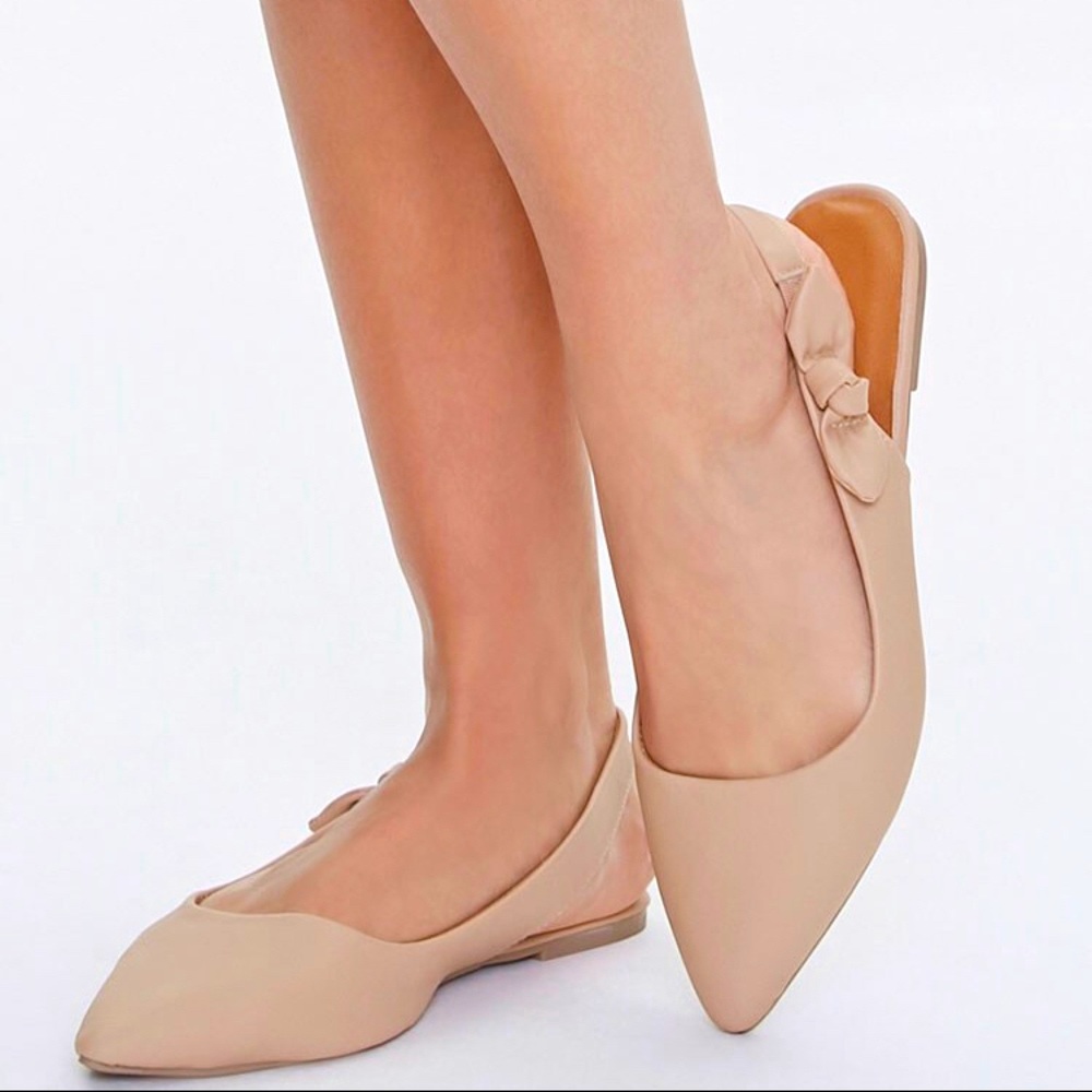 Pointed Slingback Flat Sandal